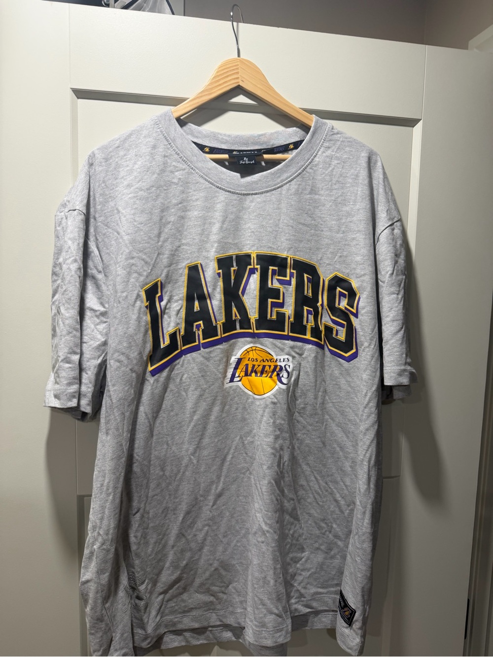 NBA Los Angeles Lakers Gray T-Shirt with Purple & Gold Logo